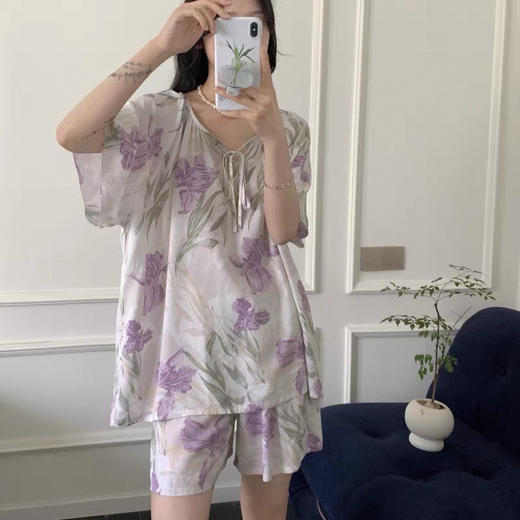 棉绸睡衣（锁 商品图2