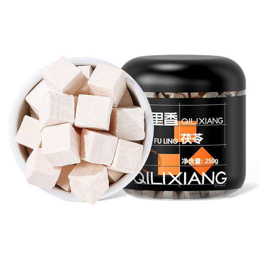 【杞里香岳西白茯苓块】买一送一，共500g  老树茯苓切皮切块 原色米白 整齐平滑 商品图10