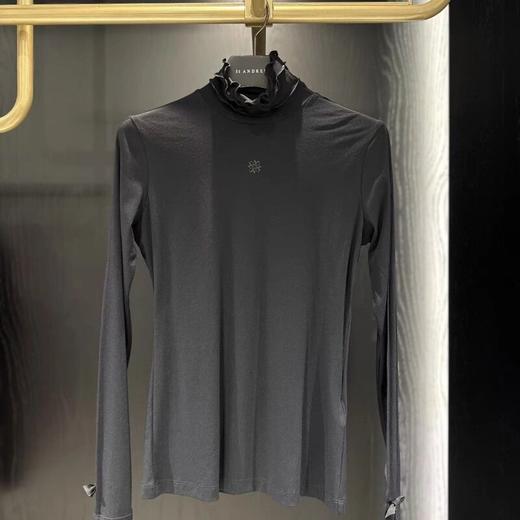 高尔夫 ST家新款女士立领木耳蝴蝶结长袖上衣 四季可穿 W124212 商品图1