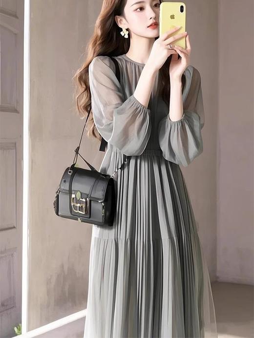 雀说 春夏法式漂亮气质长裙女高级感端庄大气温柔连衣裙5ZF-1732 商品图0