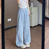 慵懒波点山本裤 夏季高腰轻薄凉爽垂感窄版直筒休闲阔腿裤 商品缩略图3