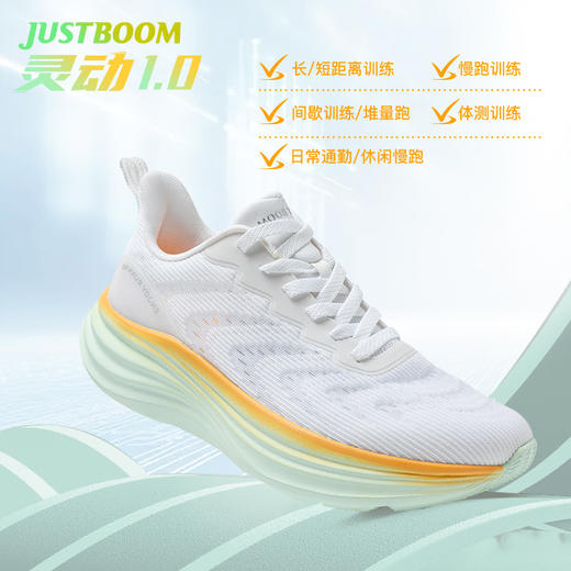【人体工程步态设计 舒适缓震大底】嘉适步灵动1.0运动鞋 透气双层贾卡编织 触感细腻 商品图1