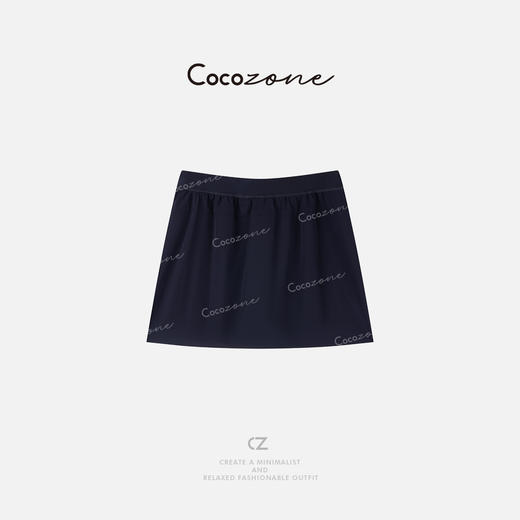 COCO ZONE 刘一一 2025新款时尚松紧腰开叉运动短裙CD1A0410 商品图0