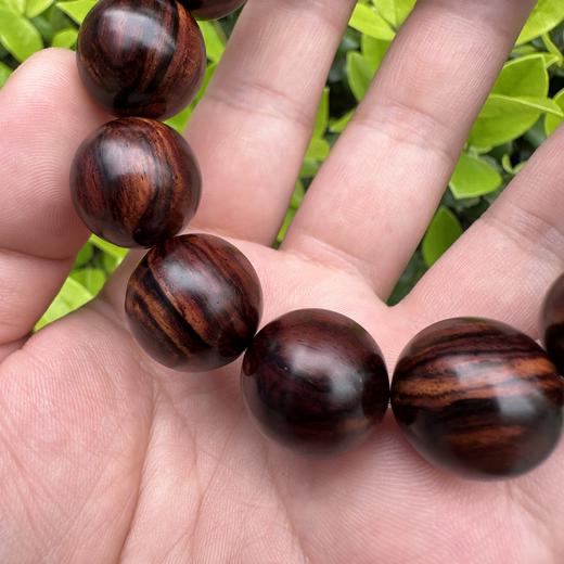 【青山精选】1.8*13颗 沉水级 七彩料海黄紫油梨 满纹老料手串 h35 商品图4