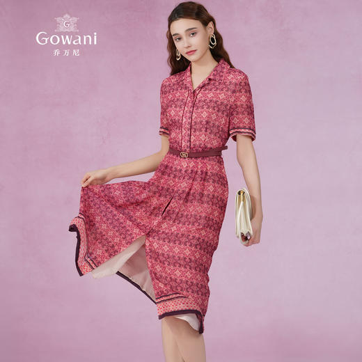 乔万尼真丝连衣裙新款100%桑蚕丝EM2E839 商品图3