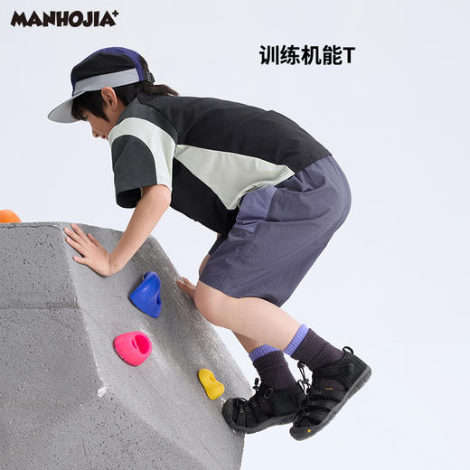 漫画家【抗菌防晒T】城市轻户外吸湿速排抗菌防晒运动训练机能T 商品图1