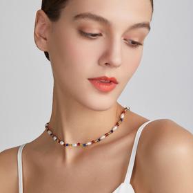 pearl moments  彩云之南 彩石珍珠项链青金石红玛瑙串珠【该商品不支持用券】