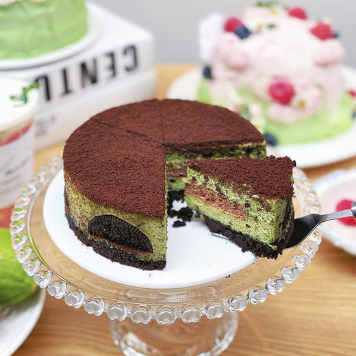 森系双层芝士·抹茶戚风心奥利奥碎·下午茶全国配送(偏远地区除外) | 烤爱 商品图3