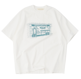LIVINGTOWN/ LT复古印花索罗娜短T