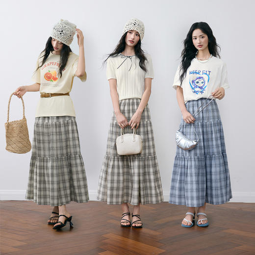 【严选】诗凡黎夏梭织长裙7G5140721 商品图1