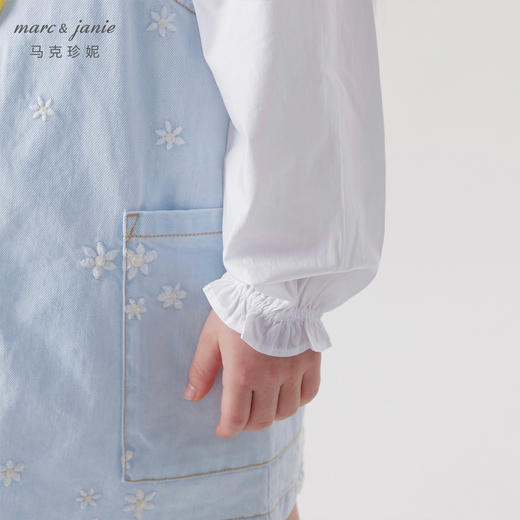 马克珍妮春夏新款 女童大口袋全棉牛仔背带裙230139 商品图4