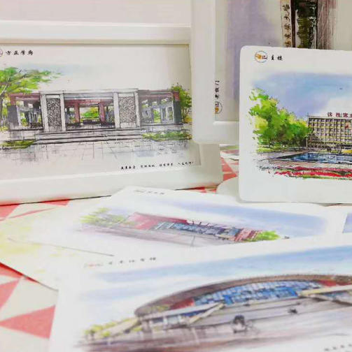 沈阳农业大学手绘明信片 文创明信片 商品图2