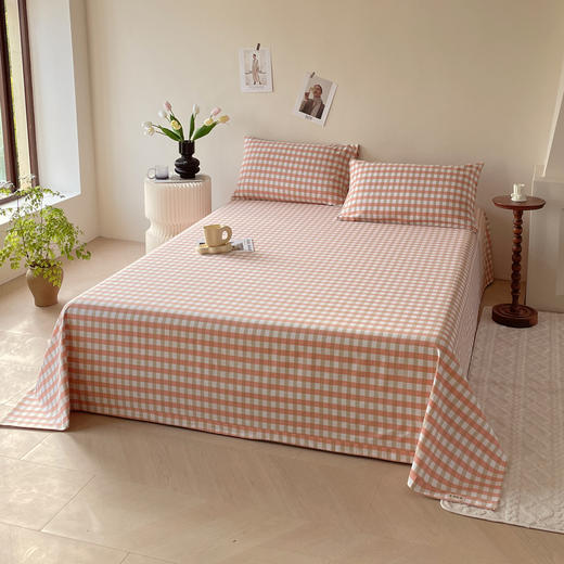 【四季家纺丨良品故事 老粗布凉席三件套】选用柔软细长的长绒棉为原料，高支高密，自然垂顺亲肤柔软，活性印染工艺，耐洗耐用，平整服帖不易起球，针脚细密做工用心，多色可选四季可用 商品图11