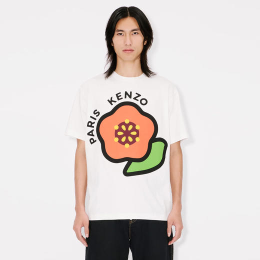 KENZO 高田贤三 男士徽标印花棉质圆领短袖T恤 白色 FF55 TS530 4SG 02A 商品图1