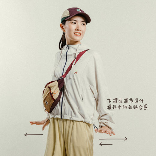 【十一破价福利】ACMEITEM · 爱棵米户外亲子防晒衣连帽可调节宽松UPF50+防晒服女士 GAG2760938A 商品图2