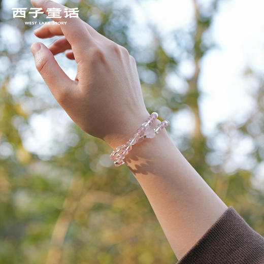 【灵隐景区直发】明星同款白水晶手串高能量黄水晶女生手链天然海蓝宝粉水晶天然黄阿塞黄虎眼 商品图2