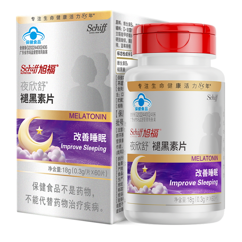 Schiff-夜欣舒褪黑素片60粒