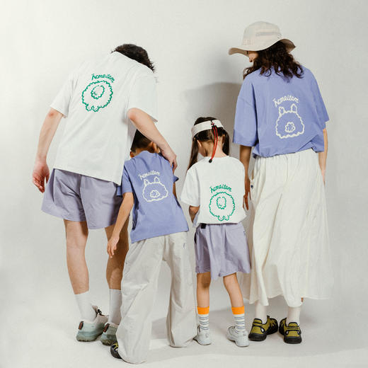 【童品会专属】#ACMEITEM爱棵米-爱棵米户外亲子吸湿速干印花T恤宽松防晒短袖上衣男女GAG3440875C/GAG344089 商品图2