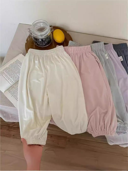 UPF50+速干裤！【防晒防蚊，清凉一夏！】男童儿童夏季防晒裤长裤 韩版纯色百搭 女童防蚊速干裤-QQ 商品图1