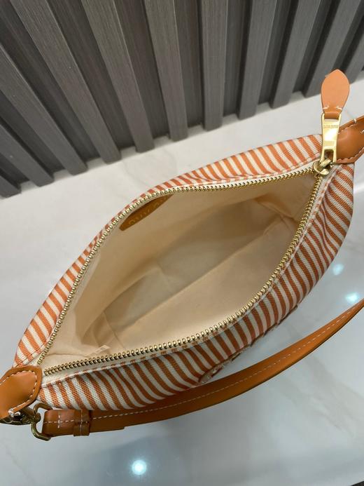 miu条纹帆布饭盒包夏季新款单肩腋下包手提包包女 商品图8