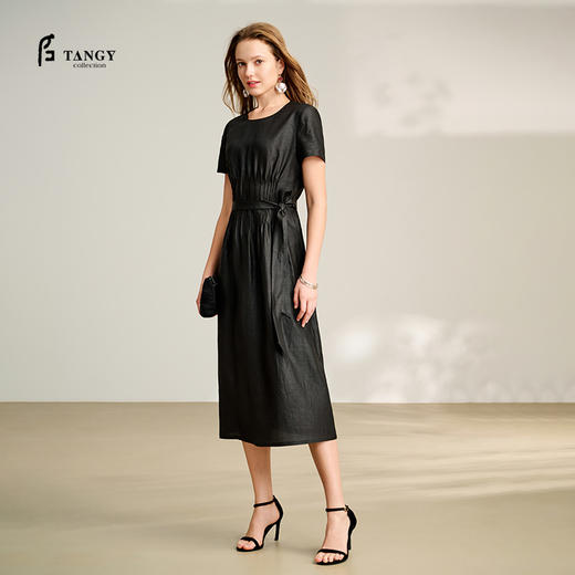 TANGY Collection/2025天意精品商场同款中国风女士连衣裙L252831 商品图0