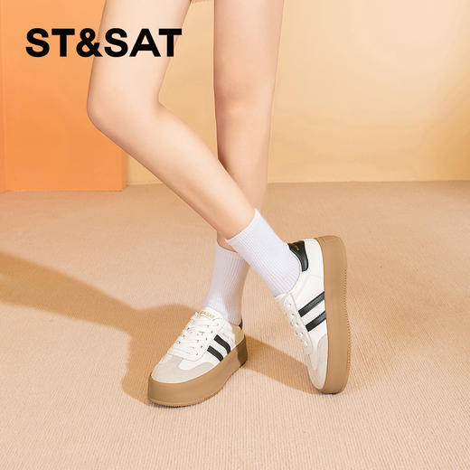 星期六美式复古T头厚底阿甘鞋SSC1112918 商品图3