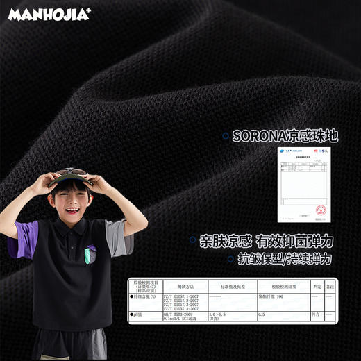 漫画家【超级口袋T】城市轻户外工装凉感抑菌sorona珠地POLO夏 商品图3