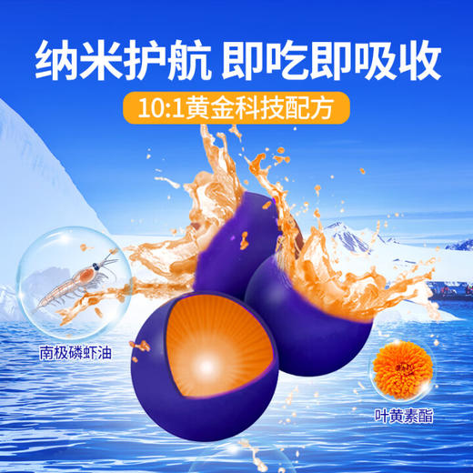 【自营】蓝宝博士叶黄素酯南极磷虾油60粒 商品图1