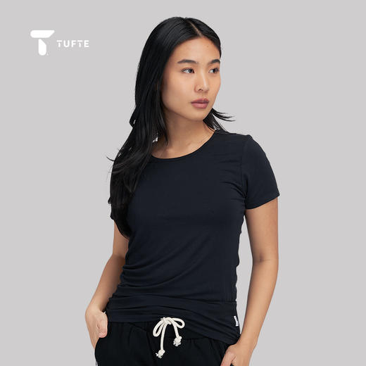 TUFTE 女士超软圆领T恤 商品图1