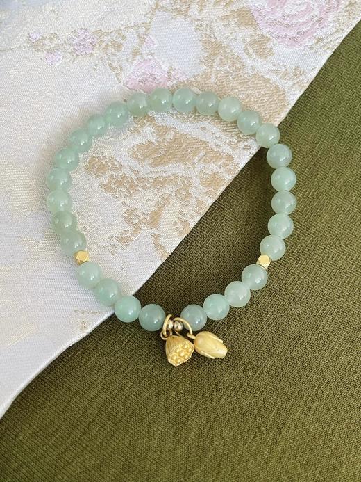 花痴原创设计高品质和田玉国风首饰～单戴叠戴都简约耐看！质地、色泽、水头都非常好！吸睛设计款～搭配新中式美衣太合适啦～ 商品图10