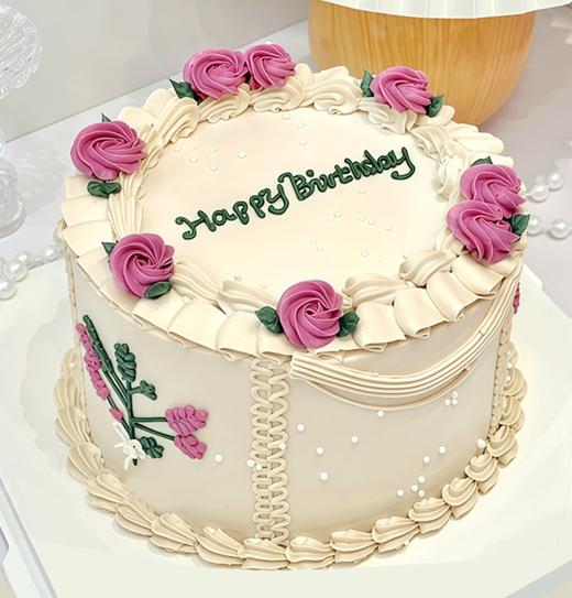 『手绘蛋糕系列』奶油花花 商品图0