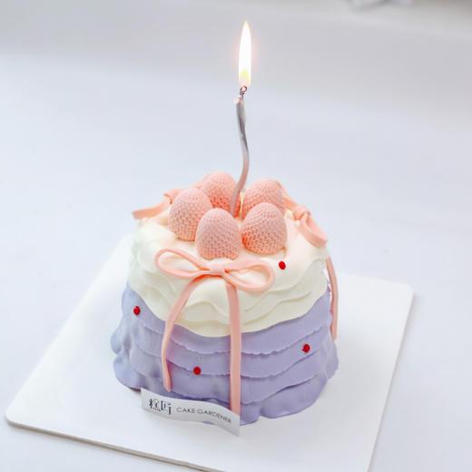 ins少女风奶油裙边蛋糕 商品图0