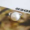 【天然正品】AU750白金豪镶钻镶天然近完美约11.3MM澳白海水珍珠戒指女士现售价：3480！180425NJM11 商品缩略图5