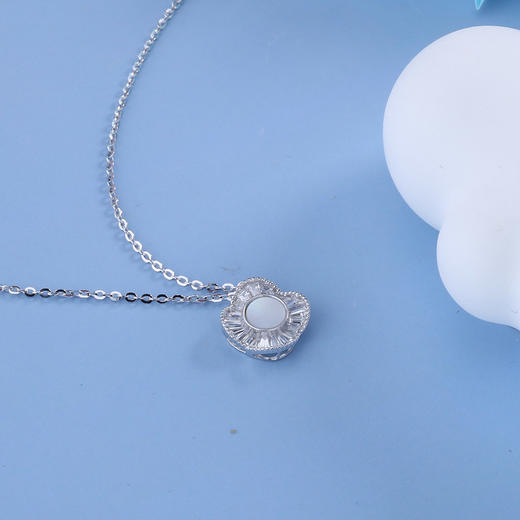 【宏艺珠宝】星轨四叶·银s925项链 商品图2