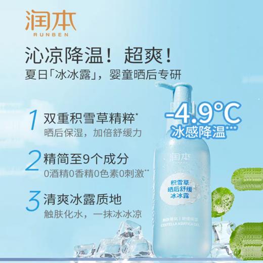 润本积雪草晒后舒缓冰冰露200g 商品图1