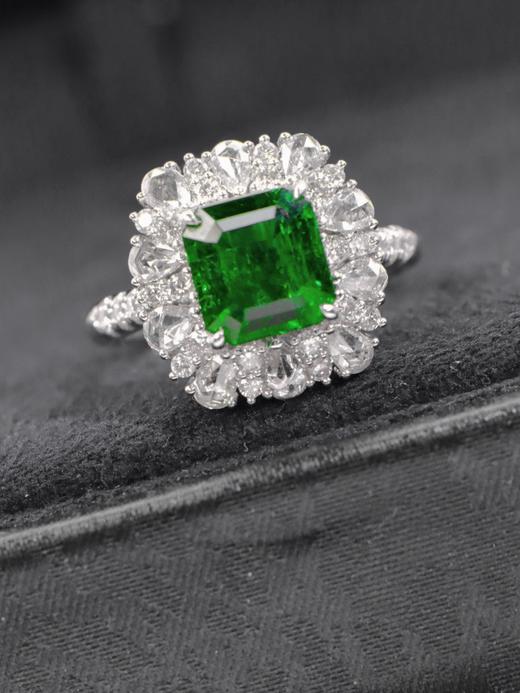 2ct刻面祖母绿戒指 商品图0