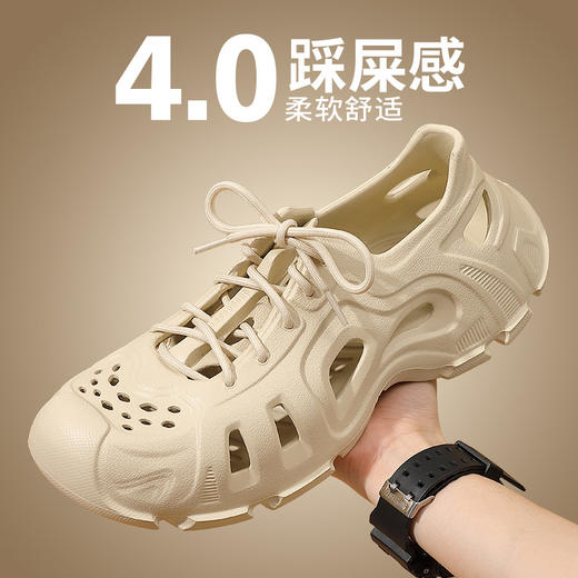 【YW】无忧购男士凉鞋椰子洞洞鞋沙滩运动鞋潮流拖鞋(截单后7天发货) 商品图0