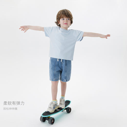 【速干防晒】马克珍妮男女童卡通短袖T恤 宝宝上衣夏装新款550550 商品图1