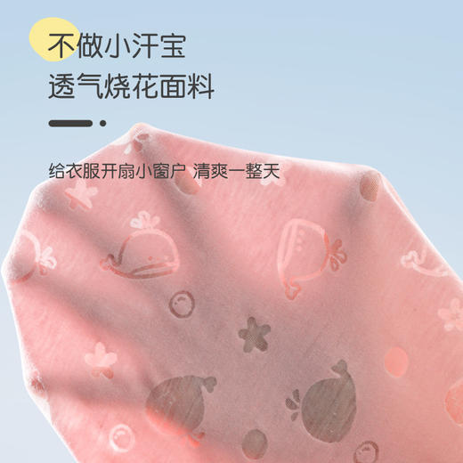 新款婴儿夏季烧花凉感短袖短裤套装新生儿睡衣男女宝宝外出服 商品图2