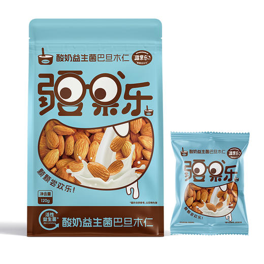 【疆品南下】疆果乐丨酸奶益生菌巴旦木仁 120g/袋 商品图0
