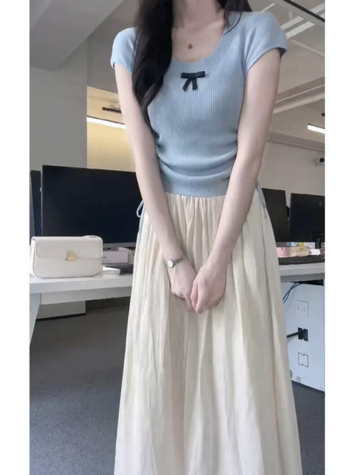 奶蓝色小飞袖蝴蝶 商品图2