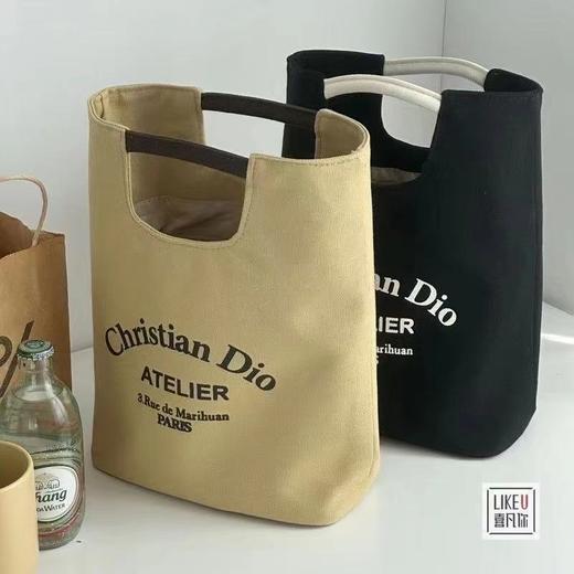 [简约风】新款帆布上班包  简约水桶包学生饭盒上班族手提包  出行百搭款 商品图1