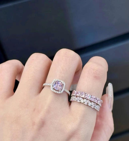 年后发！任意2件99元！品质很好！5A级锆石+铜镀18K真金【APM首饰超火合集】高级感爆棚❗️超闪密镶戒指，戒指叠戴天花板~项链+耳环+耳钉！✅精致又日常，璀璨闪耀 ✅不同场合穿搭都适用🉑 商品图2