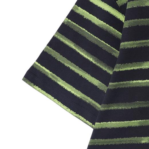 T3242夏季高级感新款港风撞色条纹短袖T恤痞帅百搭复古简约套头上衣 商品图4