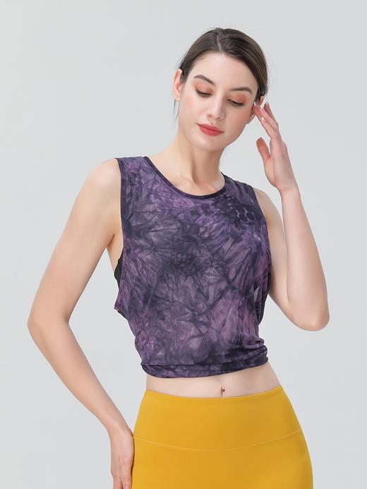 新款丨l扎染高级感宽松速干瑜伽罩衫女QCDX2280 商品图2