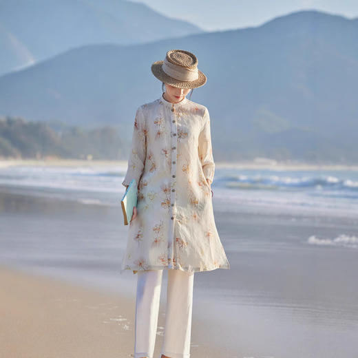 春夏100%亚麻上衣  HS2028-3 商品图0