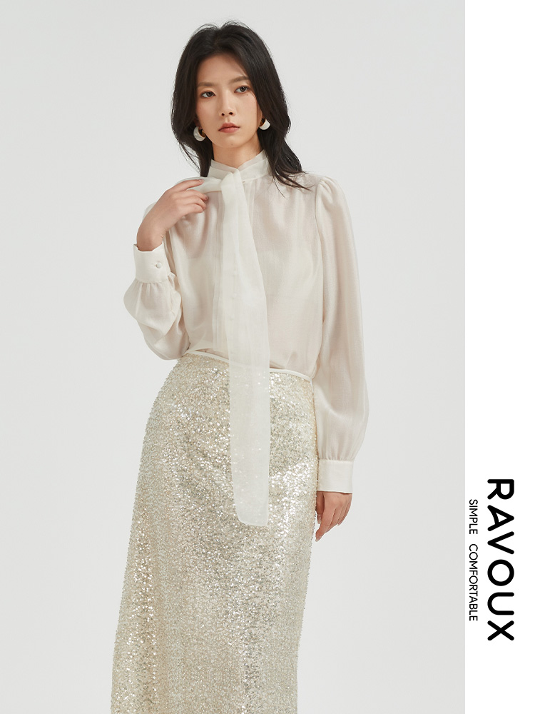 271049911系飘带衬衫