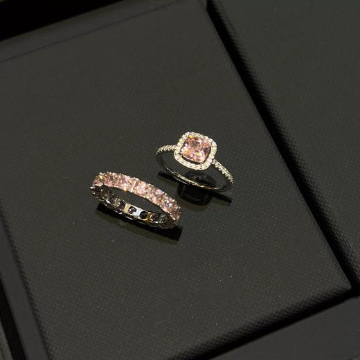 年后发！任意2件99元！品质很好！5A级锆石+铜镀18K真金【APM首饰超火合集】高级感爆棚❗️超闪密镶戒指，戒指叠戴天花板~项链+耳环+耳钉！✅精致又日常，璀璨闪耀 ✅不同场合穿搭都适用🉑 商品图9