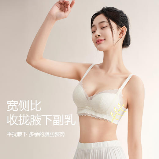 美季美优H法式蕾丝中厚杯文胸 商品图1