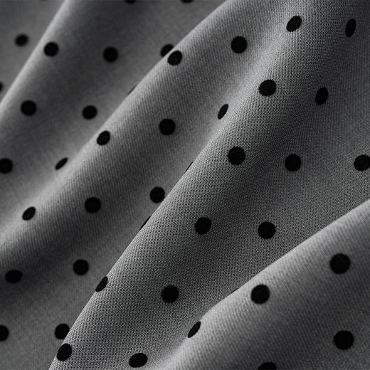 丁摩 春夏波点西装半身裙中长高档植绒圆点高腰通勤减龄半身裙休闲5ZF-862 商品图2